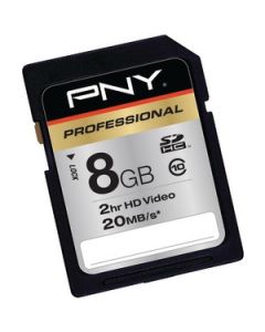 PROFESSIONAL SERIES HIGH-SPEED SECURE DIGITAL HIGH-CAPACITY(TM) CARD (8 GB)