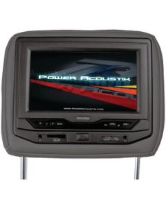 7" UNIVERSAL HEADREST WIDESCREEN VIDEO MONITOR WITH DVD (BLACK)
