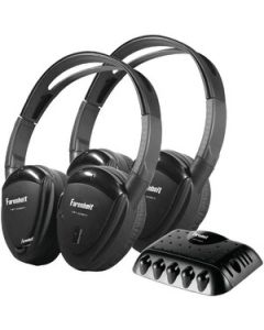2 SWIVEL EAR PAD, SINGLE-CHANNEL IR WIRELESS HEADPHONES WITH TRANSMITTER