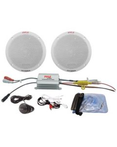 2-CHANNEL WATERPROOF MP3/IPOD® AMPLIFIED 6.5" MARINE SPEAKER SYSTEM