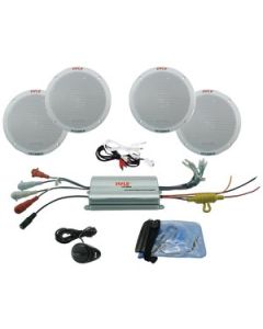 4-CHANNEL WATERPROOF MP3/IPOD® AMPLIFIED 6.5" MARINE SPEAKER SYSTEM