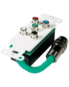 COMPONENT VIDEO & STEREO AUDIO WALL PLATE