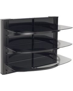 DUAL COLUMN WALL-MOUNTED FURNITURE COMPONENT WITH 3 SHELVES