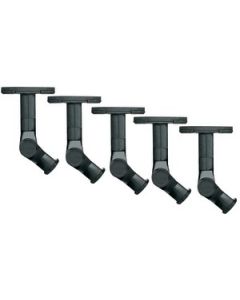 WALL OR CEILING SPEAKER MOUNTS (BLACK, 5-PK)