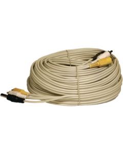 AUDIO/VIDEO/POWER COAXIAL CAMERA CABLE WITH EXTERNAL COUPLER, 50 FT