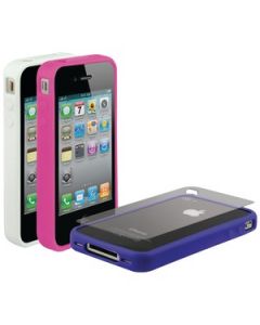 IPHONE® 4 BANDIT RUBBER EDGE CASES, 3 PK (LIGHT)