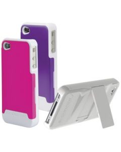 IPHONE® 4 SWITCHBACK POLYCARBONATE CASE WITH INTERCHANGEABLE BACKS (WHITE/PINK/PURPLE)