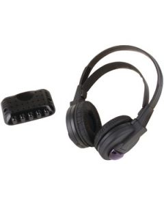 2 WIRELESS HEADPHONES WITH IR TRANSMITTER