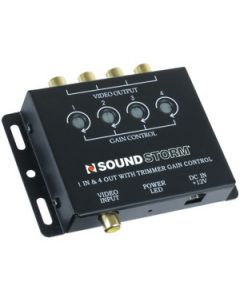 VIDEO SIGNAL AMPLIFIER (1-IN, 4-OUT)