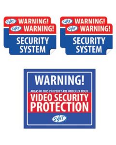 INDOOR VIDEO SECURITY SYSTEM WARNING SIGN