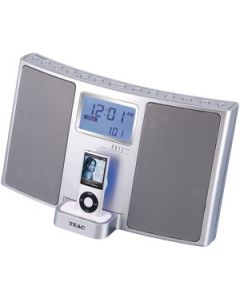VERTICAL HI-FI AM/FM TABLE RADIO WITH IPOD(R) DOCK (SILVER)