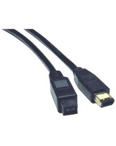 FIREWIRE® 800, 9-PIN TO 6-PIN GOLD CABLE, 6 FT