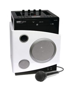 DELUXE PORTABLE KARAOKE SYSTEM WITH USB/SECURE DIGITAL CARD™ SLOT