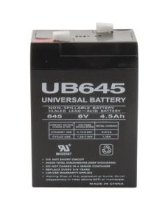 SEALED LEAD ACID BATTERIES (6V; 4.5 AH; UB645)