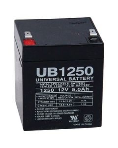SEALED LEAD ACID BATTERIES (12V; 5 AH; .187 TAB TERMINALS; UB1250)