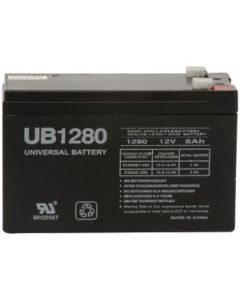 SEALED LEAD ACID BATTERIES (12V; 8 AH; .250 TAB TERMINALS; UB1280F2)