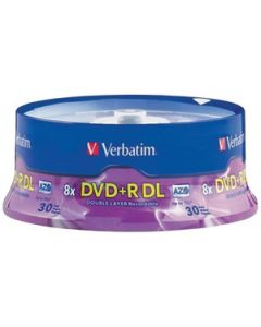 8.5 GB DUAL-LAYER DVD+RS (30-CT SPINDLE)