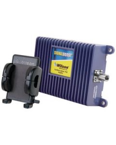 CELLULAR PHONE SIGNAL BOOSTER KIT FOR VEHICLE WITH HANDS-FREE CRADLE FOR SINGLE USER (NO EXTERIOR ANTENNA)