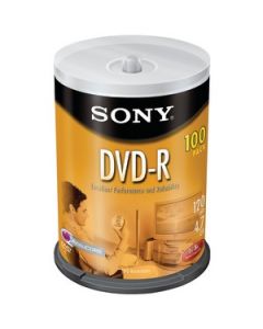 4.7 GB WRITE ONCE DVD-RS (100-CT SPINDLE)