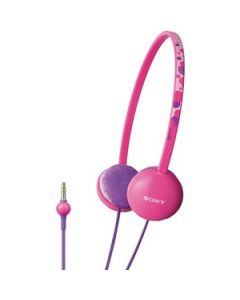 LIGHTWEIGHT COLORFUL HEADPHONES (PINK)