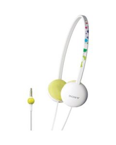 LIGHTWEIGHT COLORFUL HEADPHONES (WHITE)
