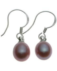 7-7.5mm Genuine Pink Pearl Sterling Silver Earring