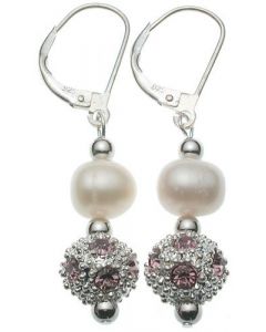 Genuine 7.5mm Pearl Sterling Silve Earrings