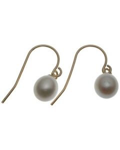 Genuine White Tear Drop Pearl Earrings