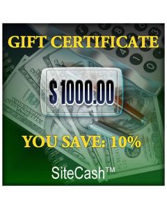 Save Money $1000 Gift Certificate for Less!