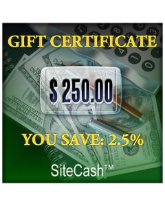 Save Money $250 Gift Certificate for Less!