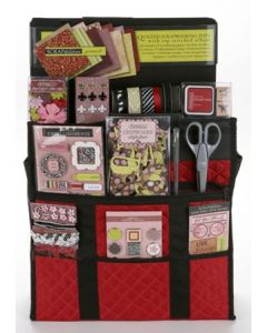 6269 ScrapabilitiesTM Quilted Scrapbooking Tote - Red