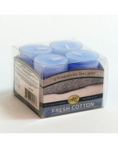 6190 aroma luxTM 12 Tealight Candles - Clean Cotton