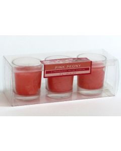 6251 Aroma Lux Votive Candles - Pink Peony