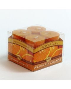6262 aroma luxTM 12 Tealight Candles - Mandarin Orange