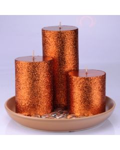 6960 Glitter Candlescape - Copper (unscented)