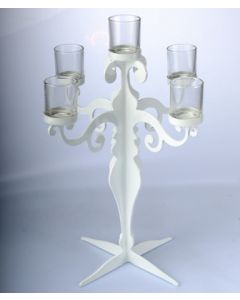6964 Five Light Candlestick Wrought Iron Candelabra