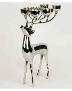6977 Majestic Deer Metal Candle Holder - Large
