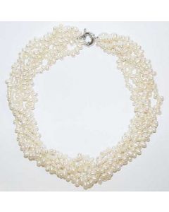 Genuine Kashi Six String Pearl  Necklace