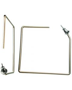 24K Gold Bonded Jlo Style Square Hoop Earrings
